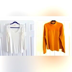Two For Ten Dollars’ Sale’ 2 Moa Moa Tops Long Sleeve XL Women’s.